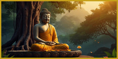 Buddha Ji Sitting Under Tree Sculpture