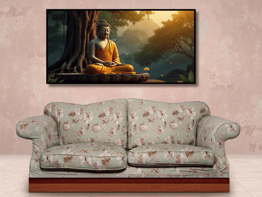 Buddha Ji Sitting Under Tree Sculpture