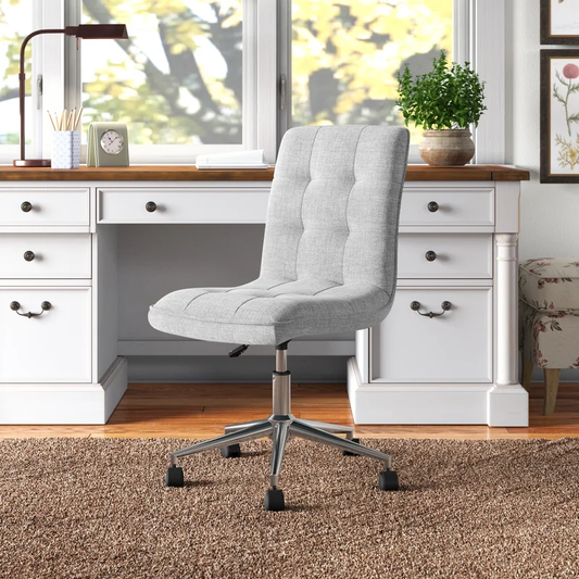 Doe Buck Velvet Jollo task chair /study chair /office chair for study Room, office , swivel Armchair with chrome base