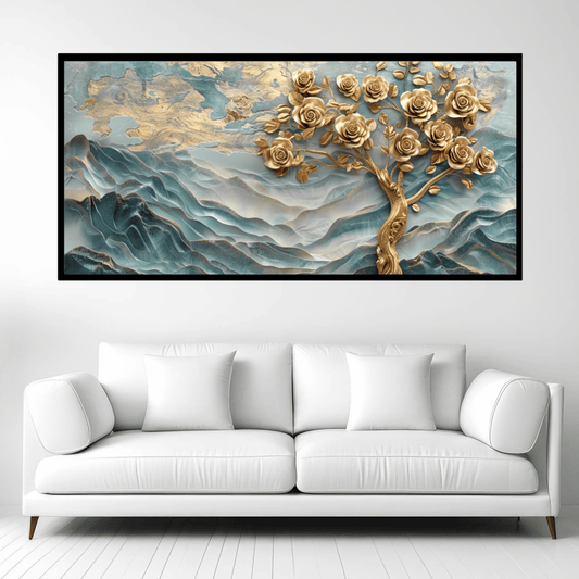 Tree Under river Shadow: Wall Paintings by Creative Decor