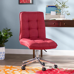 Doe Buck Velvet Jollo task chair /study chair /office chair for study Room, office , swivel Armchair with chrome base
