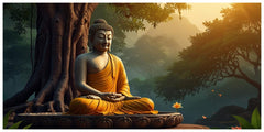 Buddha Ji Sitting Under Tree Sculpture