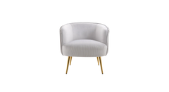 Doe Buck Velvet Leiser Accent Chair/Lounge Chair for Living Room, Bedroom, Armchair Sofa Chair with Gold Legs.