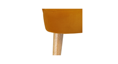 Doe Buck Velvet Rae Accent Chair/Lounge Chair for Living Room, Bedroom, Armchair Sofa Chair with natural finish wooden legs