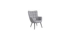 Doe Buck Velvet Lapis Accent Chair/Lounge Chair for Living Room, Bedroom, Armchair Sofa Chair with black Legs.