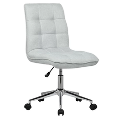 Doe Buck Velvet Jollo task chair /study chair /office chair for study Room, office , swivel Armchair with chrome base