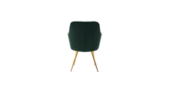 Doe Buck Velvet Tonas Accent Chair/dining chair/café chair for Living Room, dining room ,restaurant Armchair with Gold Legs.