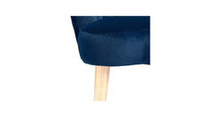 Doe Buck Velvet Rae Accent Chair/Lounge Chair for Living Room, Bedroom, Armchair Sofa Chair with natural finish wooden legs