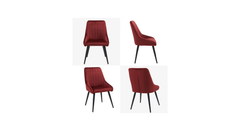 Doe Buck Velvet Nico Accent Chair/dining chair/café chair for Living Room, dining room ,resturant Armchair with Gold Legs.