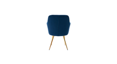 Doe Buck Velvet Tonas Accent Chair/dining chair/café chair for Living Room, dining room ,restaurant Armchair with Gold Legs.