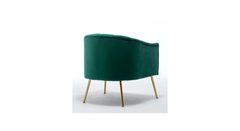 Doe Buck Velvet Jella Accent Chair/Lounge Chair for Living Room, Bedroom, Armchair Sofa Chair with Gold Legs.