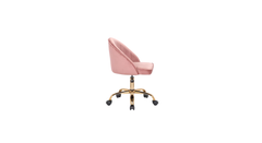 Doe Buck Velvet Hindmen task chair /study chair /office chair for study Room, office , swivel Armchair with Gold base