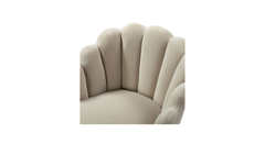 Doe Buck Velvet Rae Accent Chair/Lounge Chair for Living Room, Bedroom, Armchair Sofa Chair with natural finish wooden legs