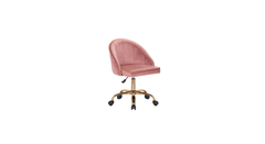 Doe Buck Velvet Hindmen task chair /study chair /office chair for study Room, office , swivel Armchair with Gold base