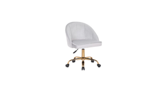Doe Buck Velvet Hindmen task chair /study chair /office chair for study Room, office , swivel Armchair with Gold base