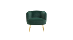 Doe Buck Velvet Leiser Accent Chair/Lounge Chair for Living Room, Bedroom, Armchair Sofa Chair with Gold Legs.