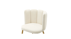 Doe Buck Velvet marsillio Accent Chair/dining chair/café chair/side chair for Living Room, dining room ,restaurant Armchair with Gold Legs.
