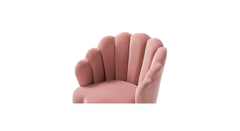 Doe Buck Velvet Rae Accent Chair/Lounge Chair for Living Room, Bedroom, Armchair Sofa Chair with natural finish wooden legs