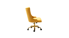 Doe Buck Velvet Swen task chair /study chair /office chair for study Room, office , swivel Armchair with Gold base