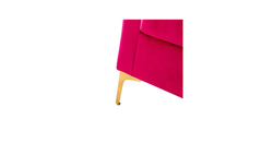 Doe Buck Velvet Rafeal Accent Chair/Lounge Chair for Living Room, Bedroom, Armchair Sofa Chair with Gold Legs.