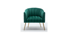 Doe Buck Velvet Jella Accent Chair/Lounge Chair for Living Room, Bedroom, Armchair Sofa Chair with Gold Legs.