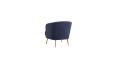 Doe Buck Velvet Cititum Accent Chair/Lounge Chair for Living Room, Bedroom, Armchair Sofa Chair with natural finish golden legs