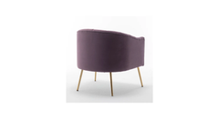 Doe Buck Velvet Jella Accent Chair/Lounge Chair for Living Room, Bedroom, Armchair Sofa Chair with Gold Legs.