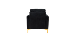 Doe Buck Velvet Rafeal Accent Chair/Lounge Chair for Living Room, Bedroom, Armchair Sofa Chair with Gold Legs.