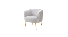 Doe Buck Velvet Leiser Accent Chair/Lounge Chair for Living Room, Bedroom, Armchair Sofa Chair with Gold Legs.