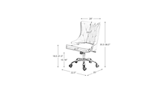 Doe Buck Velvet Swen task chair /study chair /office chair for study Room, office , swivel Armchair with Gold base