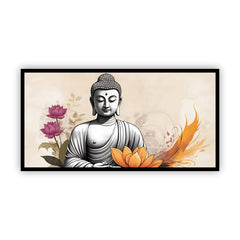 Serenity of Lord Buddha Wall Paintings by Creative Decor