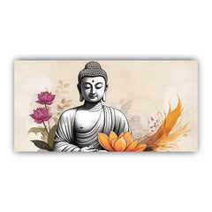 Serenity of Lord Buddha Wall Paintings by Creative Decor