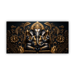 Decorative Lord Ganesha Painting | Zen Wall Art by Creative Decor