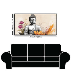 Serenity of Lord Buddha Wall Paintings by Creative Decor