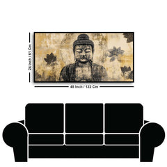 Serenity of Lord Buddha Wall Paintings by Creative Decor