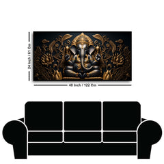 Decorative Lord Ganesha Painting | Zen Wall Art by Creative Decor