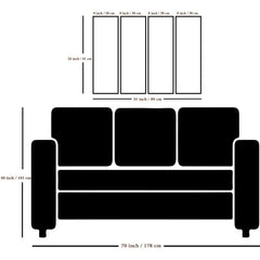 Lord Shiva Spiritual Frame Canvas Wall Painting Set of 4 for Living Room, Bedroom, Office Wall Decoration (24" x 8" Each Panel)