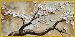 Tree with White Flower: Wall Paintings by Creative Decor