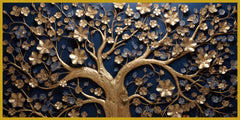 Tree with Gold touch: Wall Paintings by Creative Decor