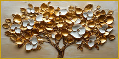 Tree with gold & Silver flower: Wall Paintings by Creative Decor