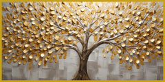 Gold Leaf tree: Wall Paintings by Creative Decor