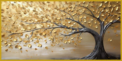 Gold Leaf tree vintage: Wall Paintings by Creative Decor