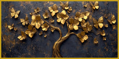 All gold In tree: Wall Paintings by Creative Decor