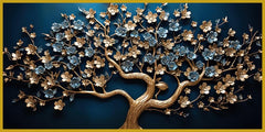 Gold Ruby tree: Wall Paintings by Creative Decor