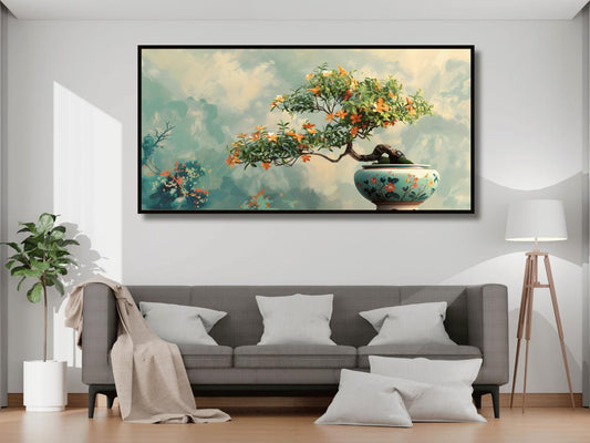 Abstract Figures With Tree: Wall Paintings by Creative Decor