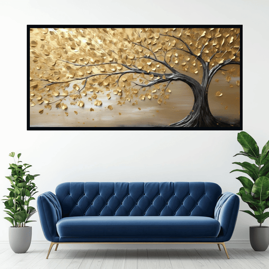 Gold Leaf tree vintage: Wall Paintings by Creative Decor
