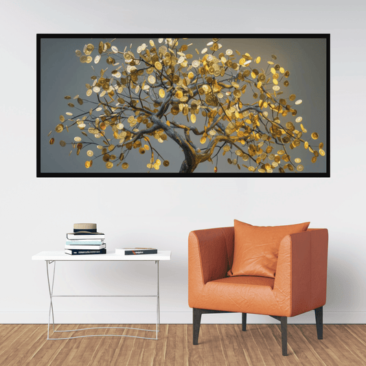Tree with Gold Coin: Wall Paintings by Creative Decor