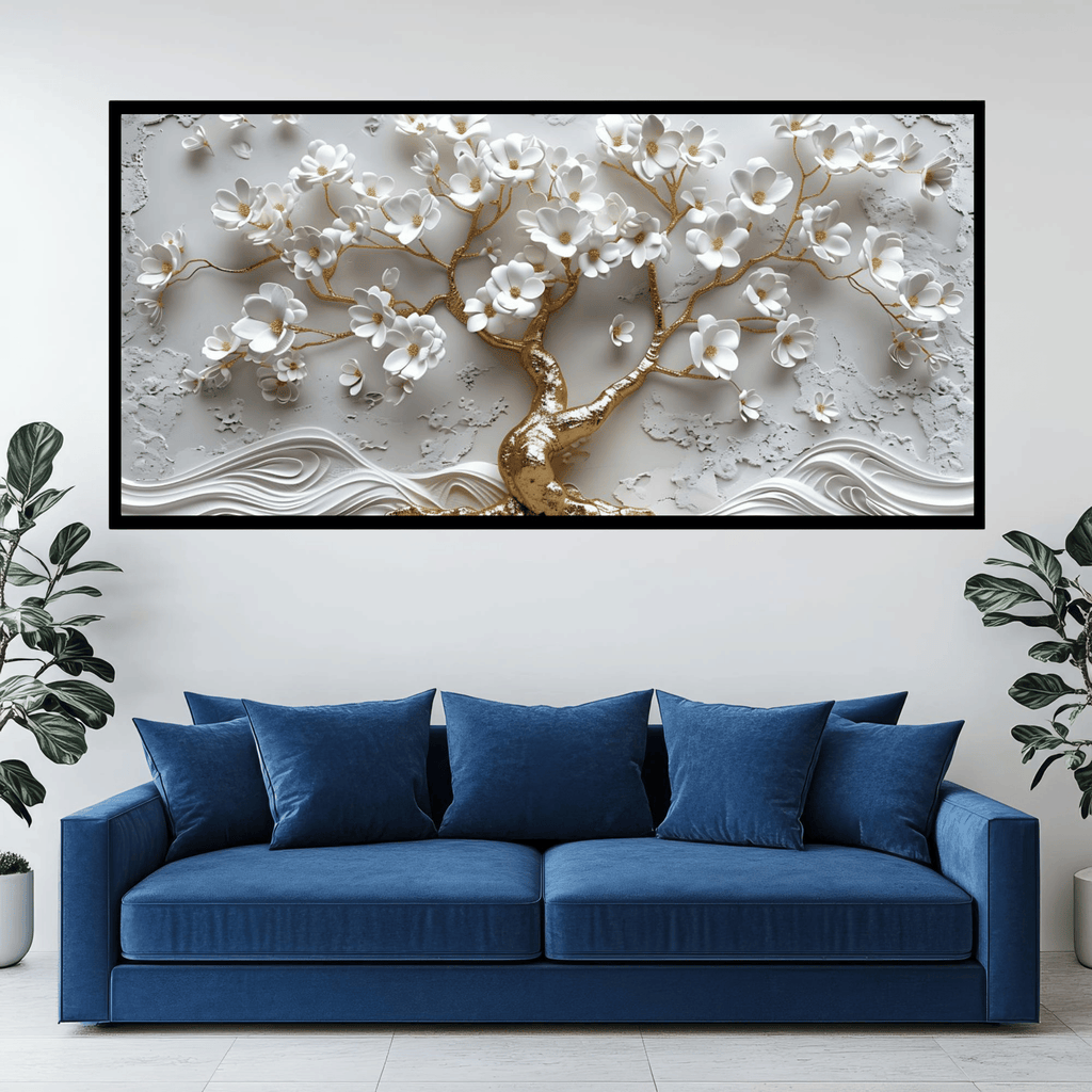 Tree like vintage snow shadow: Wall Paintings by Creative Decor