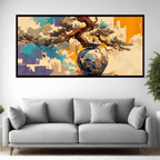 Abstract Figures in Motion: Wall Paintings by Creative Decor