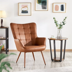 CreativeDecore Velvet Lapis  Accent Chair/Lounge Chair for  Living Room, Bedroom, Armchair Sofa Chair withrose  Gold Legs.